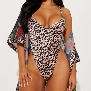 NEW Crazy About You Satin Teddy And Robe Set